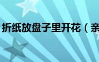 折纸放盘子里开花（亲子手工折纸——盘子）