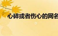 心碎或者伤心的网名（彻底心碎的网名）