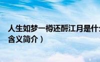 人生如梦一樽还酹江月是什么意思（人生如梦一樽还酹江月含义简介）