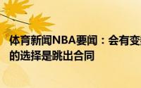 体育新闻NBA要闻：会有变数伦纳德去年曾表示若健康最好的选择是跳出合同