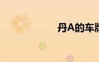 丹A的车牌在哪里？