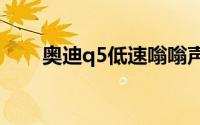 奥迪q5低速嗡嗡声有什么解决方案？