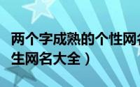 两个字成熟的个性网名女生（两个字成熟的女生网名大全）