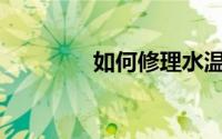 如何修理水温高的面包车？