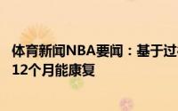 体育新闻NBA要闻：基于过往球员伤病史伦纳德预计需要9-12个月能康复