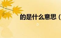 的是什么意思（的意思是什么）