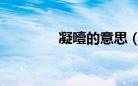 凝噎的意思（凝噎的含义）
