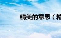 精美的意思（精美指的是什么）