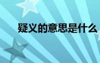 疑义的意思是什么（疑义是什么意思）