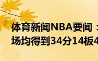 体育新闻NBA要闻：伤愈归来字母哥总决赛场均得到34分14板4助