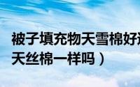 被子填充物天雪棉好还是天丝棉好（天雪棉和天丝棉一样吗）
