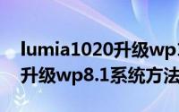 lumia1020升级wp10（诺基亚Lumia1020升级wp8.1系统方法教程图解）