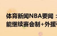 体育新闻NBA要闻：媒体人CBA新赛季有可能继续赛会制+外援引进