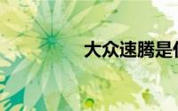 大众速腾是什么制造商？