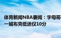 体育新闻NBA要闻：字母哥41分13板6助雄鹿大胜太阳扳回一城布克低迷仅10分