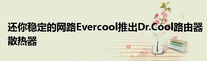 还你稳定的网路Evercool推出Dr.Cool路由器散热器