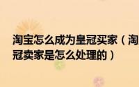 淘宝怎么成为皇冠买家（淘宝创业开店的7大难题来看看皇冠卖家是怎么处理的）