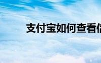 支付宝如何查看信用卡的还款记录