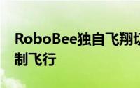 RoboBee独自飞翔切断电源线进行首次无限制飞行