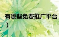 有哪些免费推广平台（如何做好店铺产品推广）