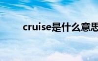 cruise是什么意思（cruise的意思）