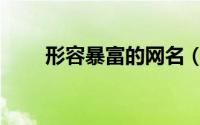 形容暴富的网名（寓意暴富的网名）
