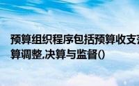 预算组织程序包括预算收支范围、预算编制、预算执行、预算调整,决算与监督()