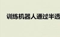 训练机器人通过半透明场景识别物体位置