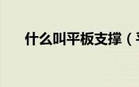 什么叫平板支撑（平板支撑是什么呢）