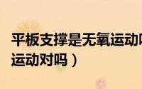 平板支撑是无氧运动吗（平板支撑是属于无氧运动对吗）