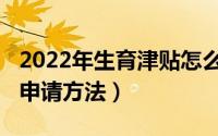2022年生育津贴怎么申请（2022年生育津贴申请方法）