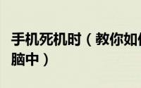手机死机时（教你如何将手机中的相片传到电脑中）