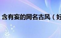 含有妄的网名古风（好听关于妄的网名大全）