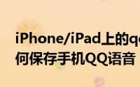 iPhone/iPad上的qq语音消息怎么导出（如何保存手机QQ语音）