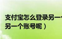 支付宝怎么登录另一个手机（支付宝怎么登录另一个账号呢）