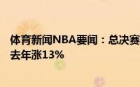 体育新闻NBA要闻：总决赛首战收视情况观看人数856万较去年涨13%