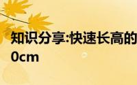 知识分享:快速长高的方法教你一个动作暴长10cm