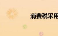 消费税采用的税率为()