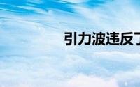 引力波违反了弱等价原理