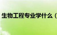 生物工程专业学什么（生物工程专业的介绍）