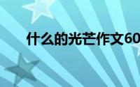 什么的光芒作文600字（什么的光芒）