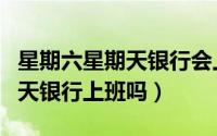 星期六星期天银行会上班吗（请问星期六星期天银行上班吗）