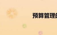 预算管理的权限是()