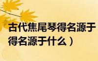 古代焦尾琴得名源于（中国古代名琴焦尾琴的得名源于什么）