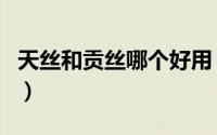 天丝和贡丝哪个好用（天丝和恩卡有什么区别）
