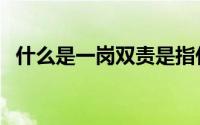 什么是一岗双责是指什么（什么是一网通）