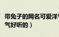 带兔子的网名可爱洋气（带兔子的网名可爱洋气好听的）