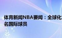 体育新闻NBA要闻：全球化太阳&雄鹿两队一共拥有7名国际球员