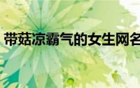 带菇凉霸气的女生网名（带菇凉好听的网名）