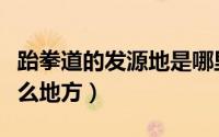 跆拳道的发源地是哪里（跆拳道的发源地在什么地方）